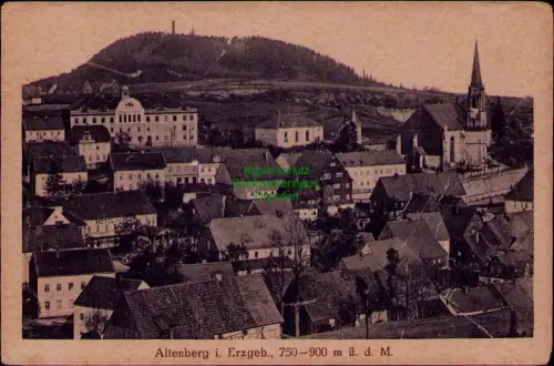 195352 AK Altenberg i. Erzgeb., 750-900 m ü. d. M. um 1920