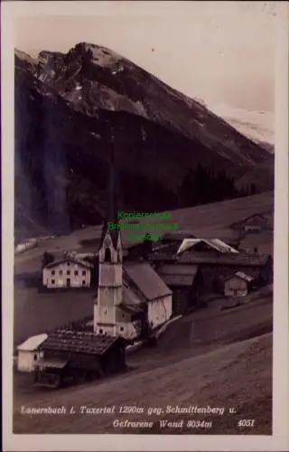 195449 AK Lanersbach i. Tuxertal 1290 m geg. Schmittenberg u. Gefrorene Wand 303