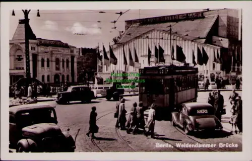 195596 AK Berlin 1951 Weltfestspiele Karte Weidendammer Brücke