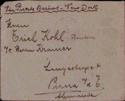 B25183 Brief Guatemala Hamburger Plantagenunternehmen in Osuna - Rochela 1901 üb
