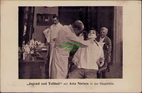 185520 AK Chemnitz Kappel Feldpost Jugend und Tollheit mit Asta Nielsen in der H