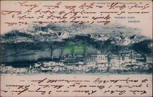 185468 AK Havanna HABANA VISTA GENERAL 1901 nach Chenmitz 14 Wilson's, Obispo 4