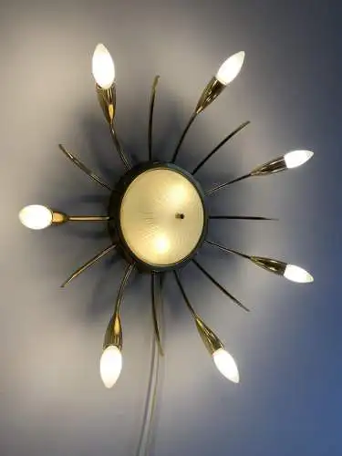 Sputnik Wand und Deckenlampe 1960iger Jahre