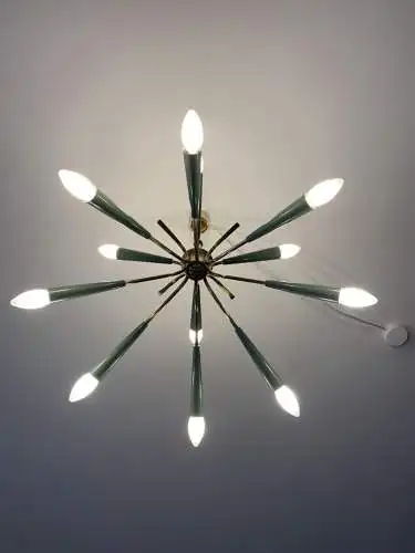 Sputnik Kronenleuchter und Deckenlampe 50er-60er Jahre