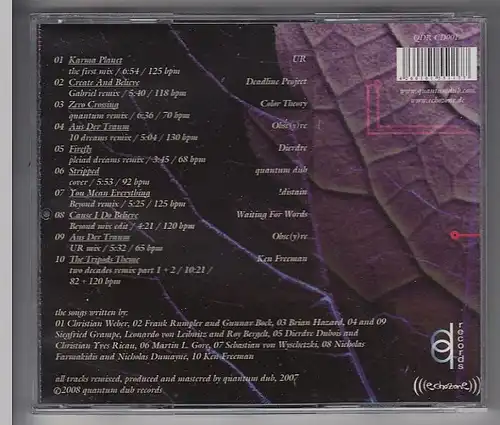 CD Remixes v. Depeche Mode, Distain, Obsc(y)re, Ken Freeman u.a.