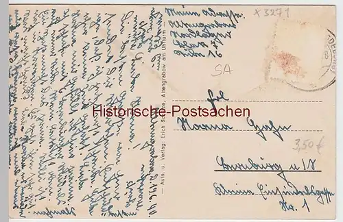 (47208) AK Truppenübungsplatz Altengrabow, Straße, Uhrenturm 1940