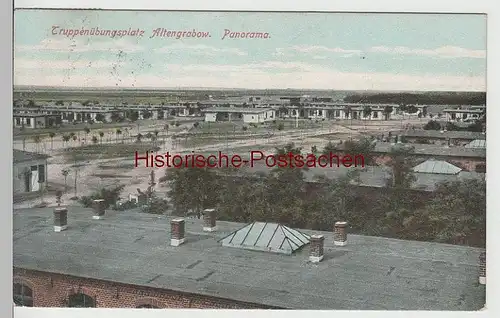 (79697) AK Truppenübungsplatz Altengrabow, Panorama, 1906