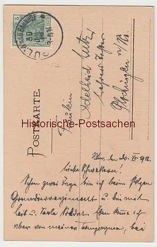 (51613) Künstler AK P. Kraemer: Der zufriedene Wirth, vor 1905, gel. 1912