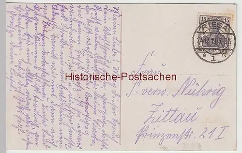 (45499) AK Spruch &quot;Bis hierher hat der Herr geholfen&quot;, 1919