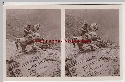 (F3035) Orig. Stereo Foto Napoleon Diorama, vor 1945