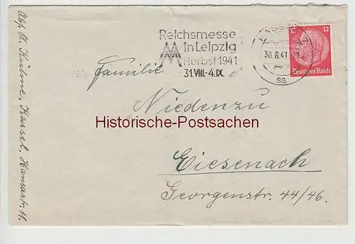 (B2316+) Bedarfsbrief DR, Stempel Kassel 7, 1941