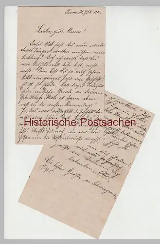 (B2323+) Bedarfsbrief Bayern, Stempel Passau 2 Bhf., 1904