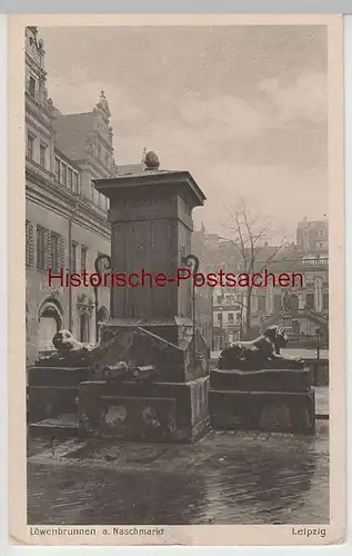 (64138) AK Leipzig, Löwenbrunnen, Naschmarkt, Alte Börse 1926