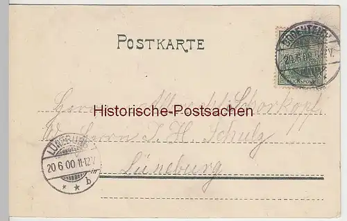 (40625) AK Bad Säckingen, Litho m. Trompeter -Behüt dich Gott!-, 1900