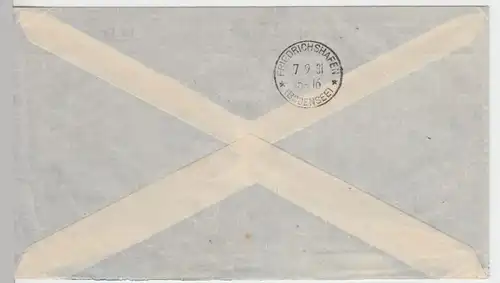 (Z4) Zeppelinpost 1. Südamerikafahrt, Brasilianische Post 1931, Sondermarke