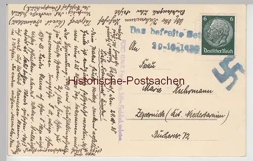 (88057-) Foto AK Setzdorf i. Schlesien (Vápenná), Totale, 1938