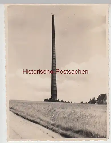 (F5103) Orig. Foto Halsbrücke b. Freiberg, riesiger Schornstein, vor 1945