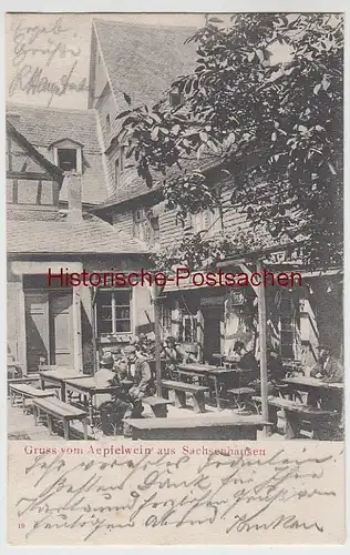 (103859) AK Gruß vom Äpfelwein aus Sachsenhausen, Frankfurt 1905