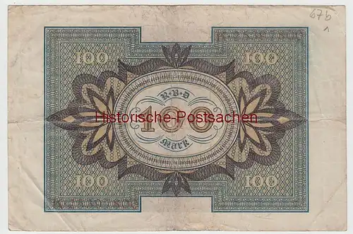 (D1111+) Geldschein Reichsbanknote, 100 Mark 1920