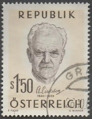 1960 Österreich MiNr. 1077 gestempelt 1,50 Schilling Dr.Anton Freiherr v Eiselberg