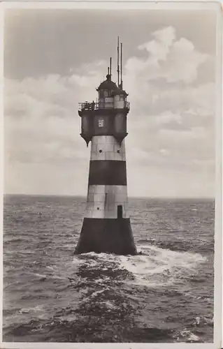 AK PK Rotesand-Leuchtturm Stempel Auf hoher See D. Roland Juni 1937 Lighthouse