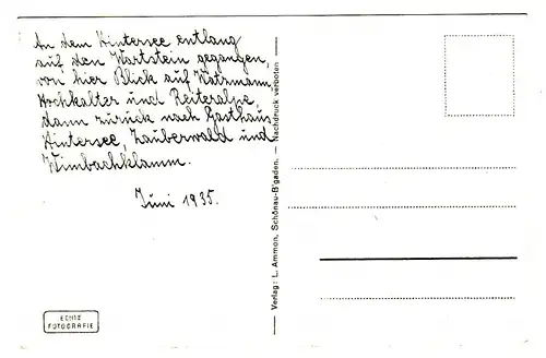 AK PK Hintersee mit Reiteralpe Phot. L. Ammon No 117 1935
