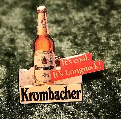 Pin Krombacher Bier Flasche auf Eis Beer