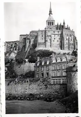  Originalfoto 6x9 Mont Michel, Frankreich, 1941