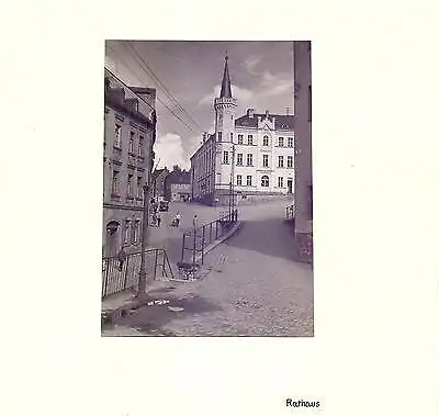  Originalfoto 14,5x10cm, Kirchberg Sa., Rathaus , ca. 1959