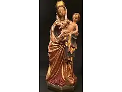 Madonna mit Kind Holz handgeschnitzt ca. 52 cm 14254