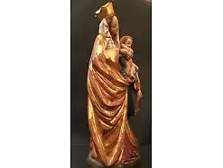 Madonna mit Kind Holz handgeschnitzt ca. 52 cm 14254