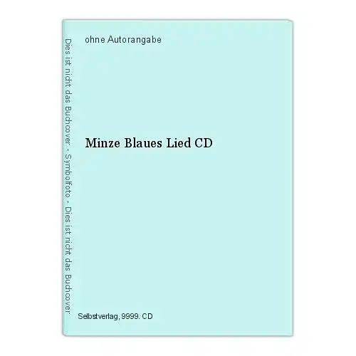 Minze Blaues Lied CD