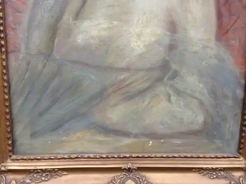 Bildnis einer Gräfin ( Mondsee?????  ) Öl auf Leinwand 77 x 107