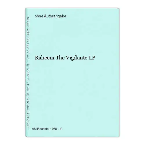 Raheem The Vigilante LP