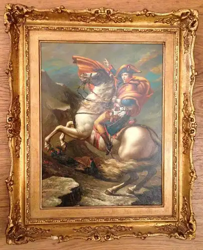 Napoleon Überquerung der Alpen  Biggs & Sons   Ölbild   11620