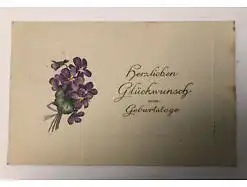 Prägekarte Herzlichen Glückwunsch Zum Geburtstag - Berlin Bahnpost Stempel 31345
