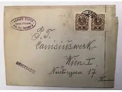 Geschäftsbrief 1 Kronen deutschösterreich  18  x 13.5 A14213