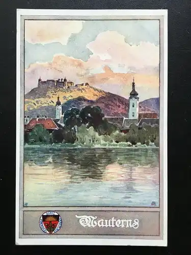 Deutscher Schulverein - Mautern - Stadt Kirche - Künstlerkarte 16001 TH