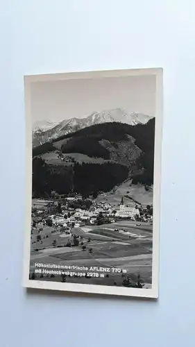 Höhenluftsommerfrische Aflenz 770m mit Hochschwabgruppe 2278m. 40082 FH ShSt