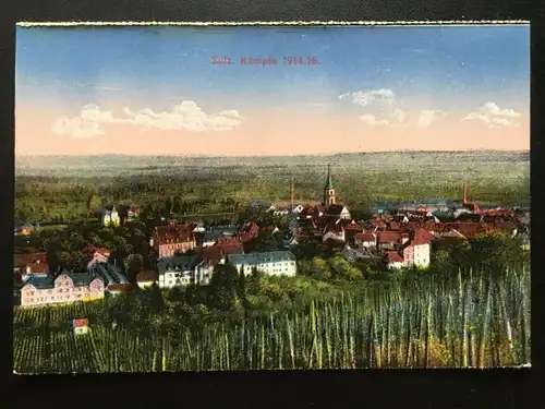Sulz - Kämpfe 1914/16 - Stadtansicht - Oberelsass - Soultz-Haut-Rhin 180089 TH