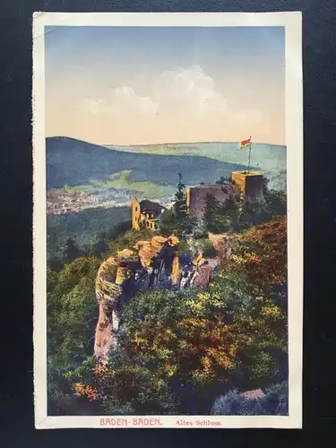 Baden-Baden - Altes Schloss - Burg - Landschaft 180176 TH