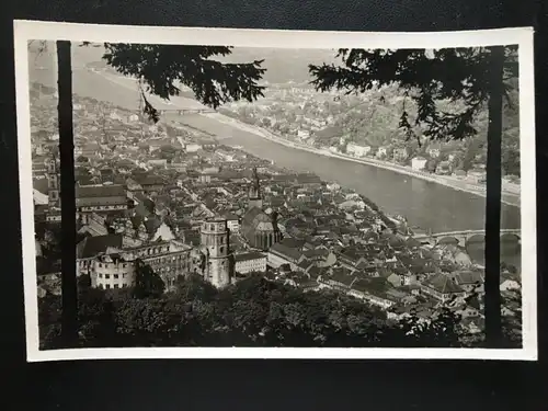 Heidelberg - Blick vom Rindenhäuschen - Schloss & Stadt - Neckar Fluss 180140 TH