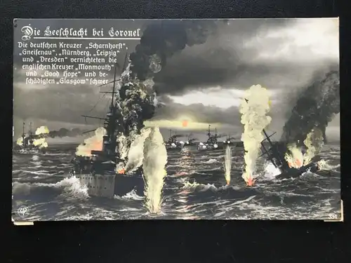 Die Seeschlacht bei Coronel - Schiffe Kreuzer Meer 270060 TH