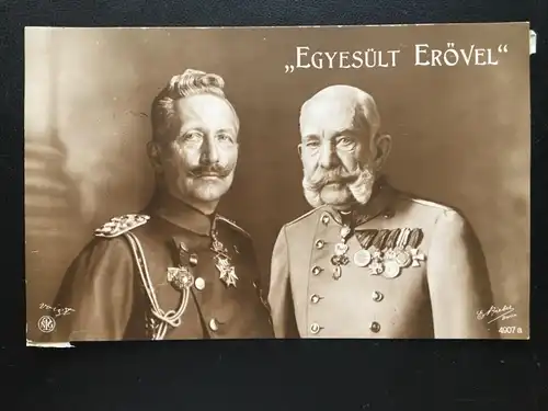 Vereinte Kräfte - Kaiser Wilhelm II. Franz Joseph I. - Egyesült Erövel 270052 TH
