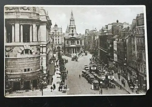 London - Gaiety Theatre and Strand - England Großbritannien 400239 TH