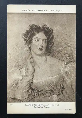 Portrait de Femme (Sir T. Lawrence) - Künstlerkarte 400266 TH