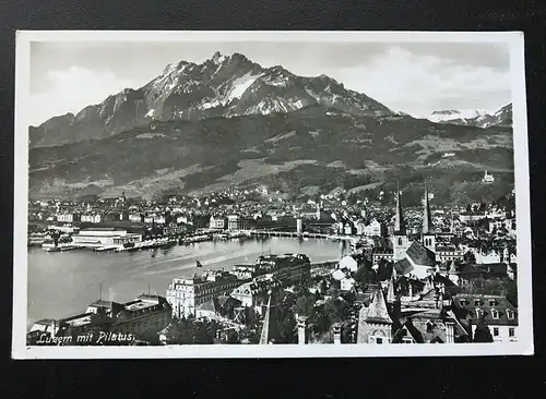 Luzern mit Pilatus - Blick auf Stadt - Schweiz 400382 TH