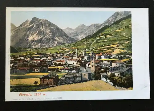 Bormio - Blick auf Ort - Lombardei Italien 400695 TH A