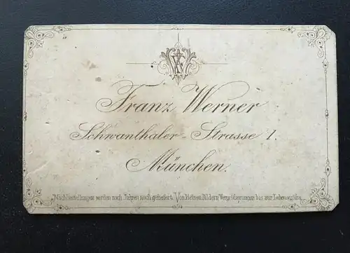 Foto Porträt Frau Tracht - Franz Werner München ca.5,9x10cm 400679 TH