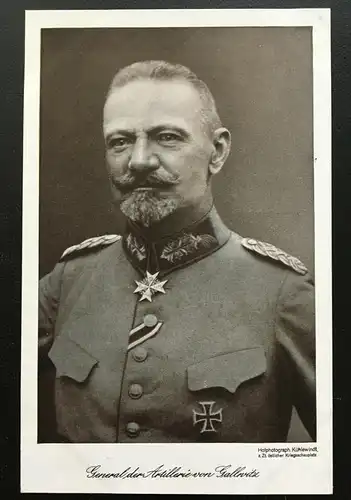 General d. Artillerie v. Gallwitz - Porträt Soldaten Militär Krieg 400622 TH SH1